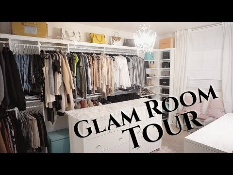 Glam Room Tour | Organizing Closet & Bathroom | Francesca Fox