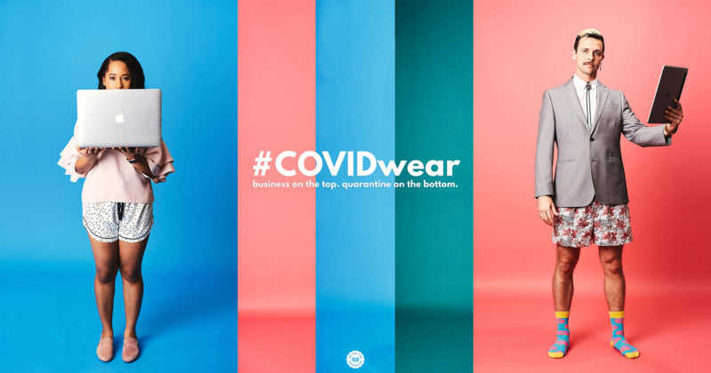 #COVIDwear Portraits: Business on the Top, Quarantine on the Bottom