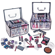 Load image into Gallery viewer, Carry All Trunk Professional Makeup Kit - Eyeshadow,Pedicure,manicure With Black Trim...