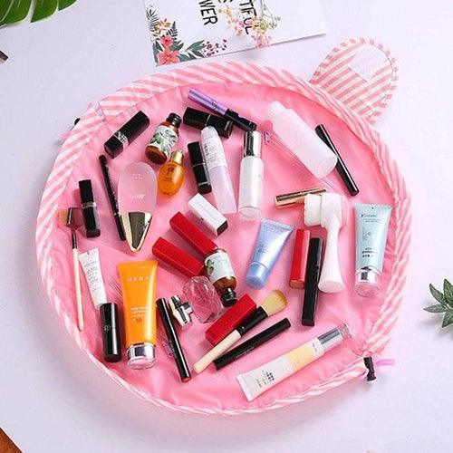 Multi-functional Waterproof Travel Holder Toiletry Storage Pouch Drawstring Cosmetic Bag Organizer