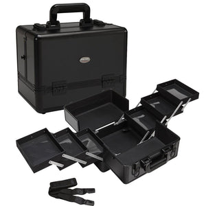 Cosmetic Makeup Case w/ Six Pull Out Trays