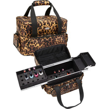 Load image into Gallery viewer, Soft Sided Nail Makeup Artist Polish Storage Case w/ Removable Trays