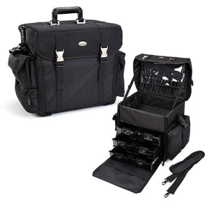 Pro Soft Sided Carry On Cosmetic Case w/ Trays
