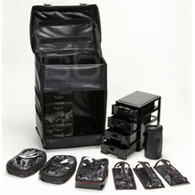 Load image into Gallery viewer, Professional Soft Sided Rolling Makeup Case w/ Drawers