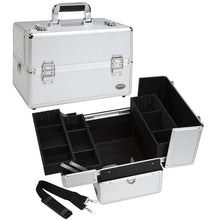 Load image into Gallery viewer, Professional Makeup Train Case w/ 3 Trays