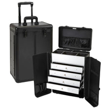 Load image into Gallery viewer, Professional Rolling Makeup Case with Drawers