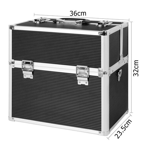 Embellir Portable Cosmetic Beauty Makeup Carry Case - Black