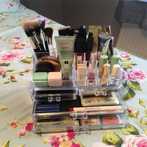 12 Lipstick Holder Acrylic Cosmetic Organizer Drawer 3 Tiers Makeup Case Storage Insert Holder Box