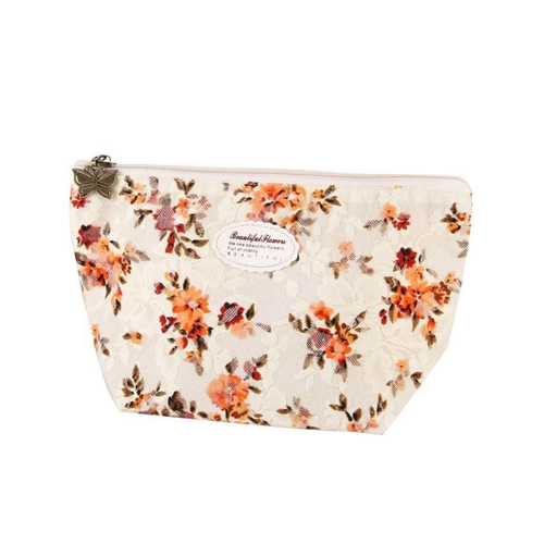 New Women Portable Travel Cosmetic Bag Makeup Case Pouch Toiletry Wash Organizer cotton Material wash easily