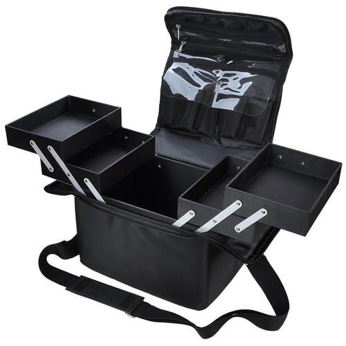 Byootique Soft Makeup Train Case Portable Black